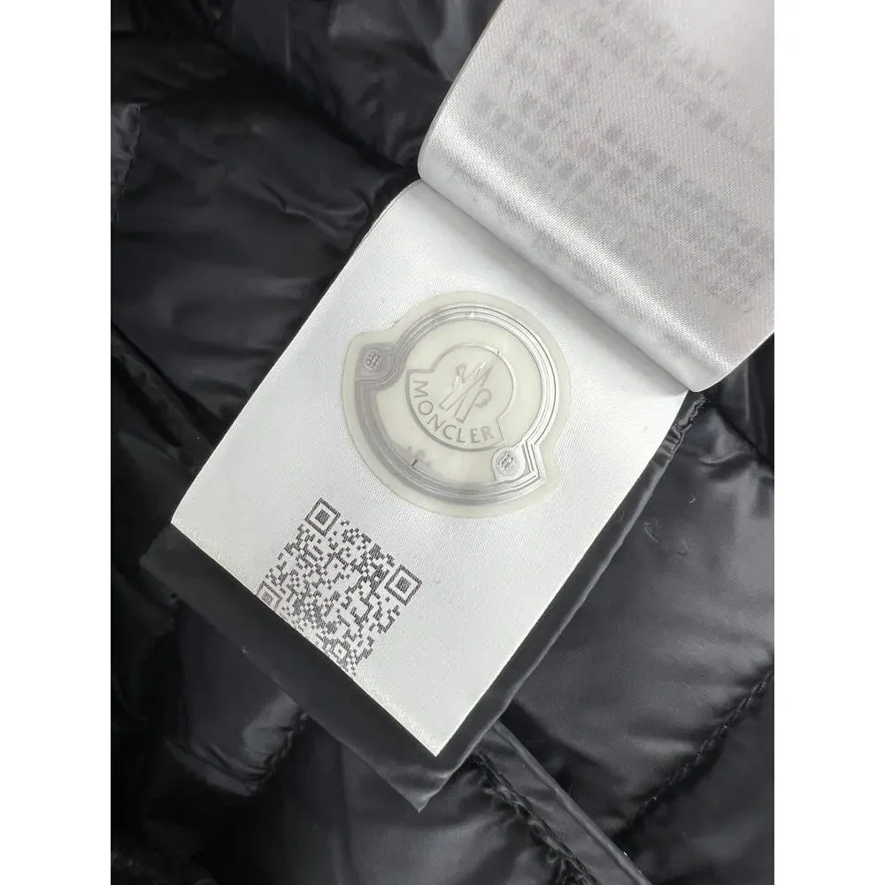 Moncler Citrouille Leather & Down‎ Moto Jacket Size 00 (US XXS)